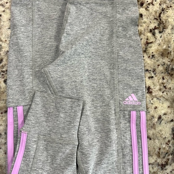 adidas Other - Adidas Kids Gray and Lavender Leggings